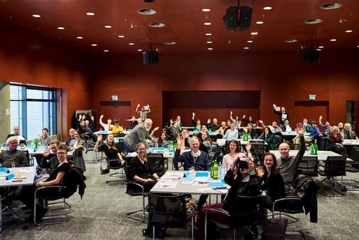 BürgerInnen-Dialog zu Automatisierter Mobilität in
Wien, Gruppenfoto der Teilnehmenden