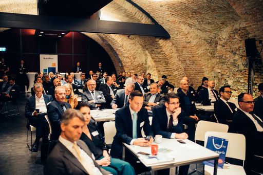  Teilnehmer des BSW 2018 im Brunnensaal des Stifts
Göttweig.