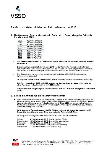 Vorschau Bild von Factbox Fahrrad 2018