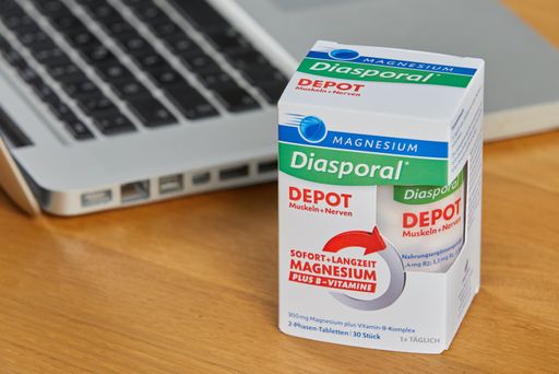 Vorschau Bild von Ein guter Tipp: Den Körper mit einer speziellen Kombination aus
hochdosiertem Magnesium und B-Vitaminen versorgen!