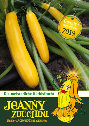 Das Gemüse des Jahres 2019: Jeanny Zucchini -
beet-zaubernder Genuss