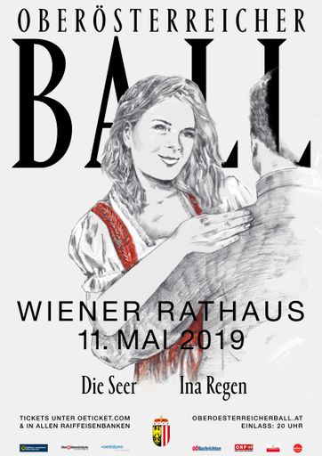 Plakatsujet Oberösterreicher Ball in Wien