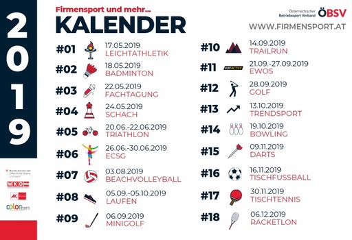 ÖBSV Veranstaltungskalender 2019
