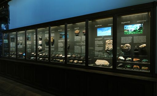 "Evolution der Minerale", Saal 1 im
Naturhistorischen Museum Wien