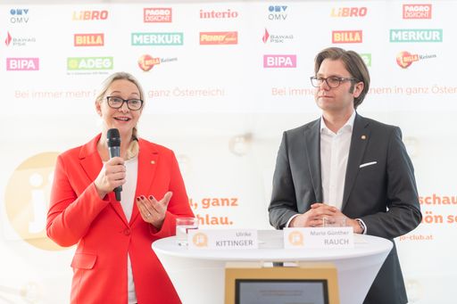 Vorschau Bild von Geschäftsführung des jö Bonus Clubs Ulrike
Kittinger und Mario Günther Rauch