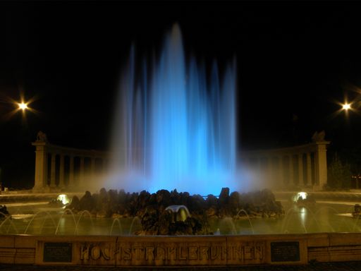 Vorschau Bild von Hochstrahlbrunnen in Wien leuchtet für NF