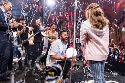 Vorschau Bild von Startup Gewinner Storyball bei der offiziellen Preisverleihung
auf der Pioneers '19 Hauptbühne