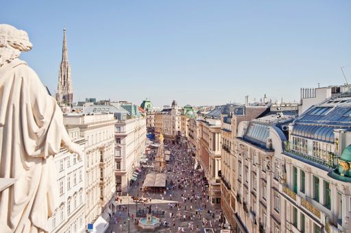 Sicht auf den Wiener Graben