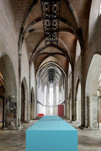 Josef Trattner, Skulptur I, 2019 Schaumstoff (hellblau), 20 m
Visualisierung der Ausstellung in der Dominikanerkirche 2019 © Josef
Trattner
