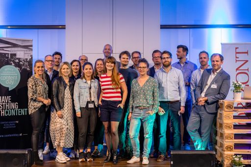 Vorschau Bild von Insgesamt 19 internationale Speaker sorgten für eine
abwechslungsreiche Agenda rund um das Thema Content-Marketing.