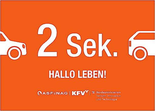 Vorschau Bild von 250 neue Autobahnplakate erinnern an den Sicherheitsabstand