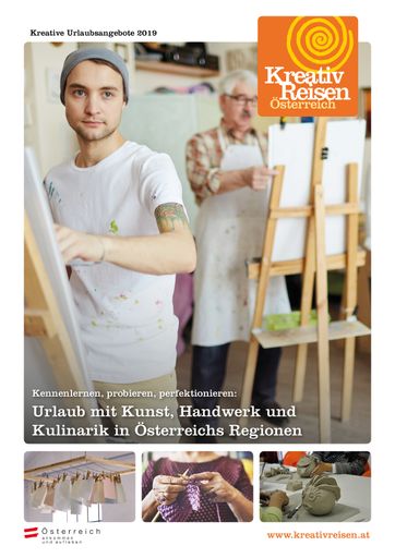  Die eigene Kreativität bei Kreativ Reisen
Österreich entdecken! Weitere Informationen zu den Kursangeboten
unter www.kreativreisen.at, wo auch Kreativ-Gutscheine bestellt
werden können.