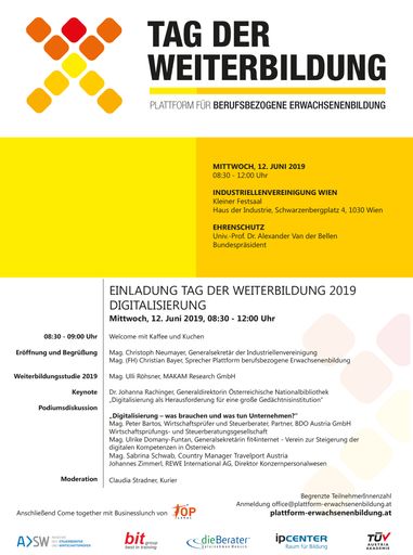 Programmübersicht Tag der Weiterbildung 2019