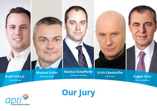 Die fünfköpfige Jury des apti-Awards.
