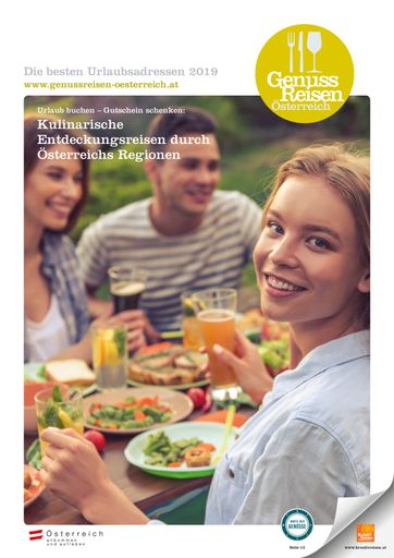  Die engagierten Gastgeber von „Genuss Reisen
Österreich“ wollen Entdeckungsfreudige mit speziellen
Genussprogrammen für die kulinarische Reisedestination Österreich
und die Schätze ihrer Region begeistern:
www.genussreisen-oesterreich.at.