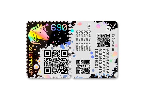 Sonderbriefmarke: Crypto stamp