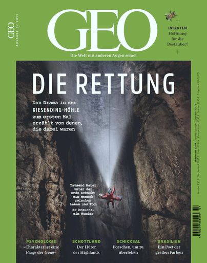Cover GEO 7/2019. Weiterer Text über ots und
www.presseportal.de/nr/7861 / Die Verwendung dieses Bildes ist für
redaktionelle Zwecke honorarfrei. Veröffentlichung bitte unter
Quellenangabe: "obs/Gruner+Jahr, GEO"