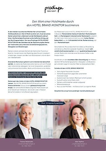 Vorschau Bild von Produktblatt Hotel Brand Monitor