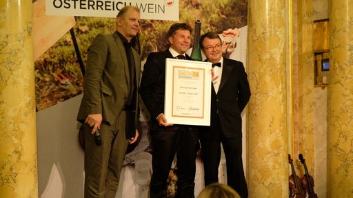  Unrkundenüberreichung im Palais Coburg durch Weinmarketingchef
Willi Klinger