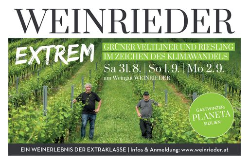 Original Einladung WEINRIEDER EXTREM