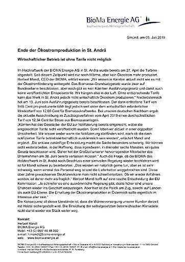  2019-07-05_Pressestatment BIOMA_St Andrä