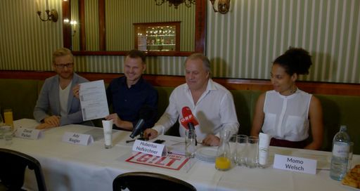  GILT Pressekonferenz Auftakt der
Unterschriftensammlung für den Antritt zur Nationalratswahl 2019