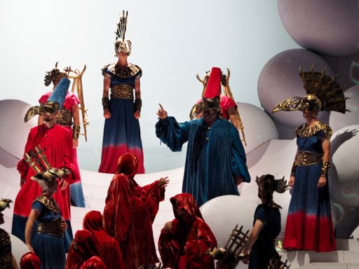 Vorschau Bild von Szenenbilder bei der Zauberflöte im Steinbruch St.
Margarethen