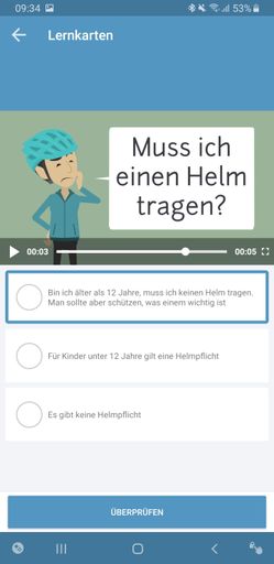 Vorschau Bild von Beispiel Lernkarte E-Scooter Führerschein