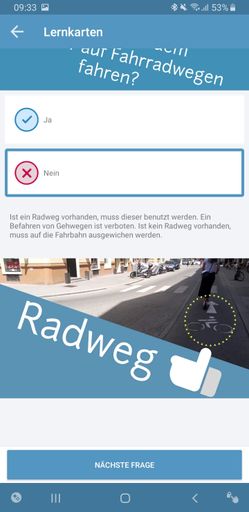Vorschau Bild von Beispiel Lernkarte E-Scooter Führerschein