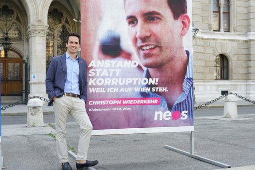 Anstand statt Korruption - die neue Wien-Kampagne von NEOS Wien
mit Klubobmann Christoph Wiederkehr