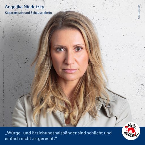 Angelika Niedetzky für VIER PFOTEN