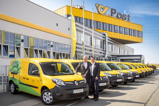  v.l.n.r.: Olivier Wittmann, Managing Director der Renault
Österreich GmbH und Peter Umundum, Vorstand Paket & Logistik der
Österreichischen Post AG