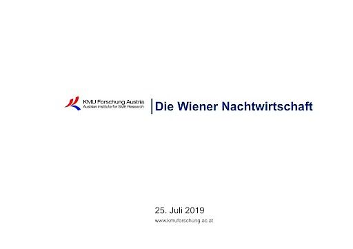 Vorschau Bild von Wiener Nachtwirtschaft - KMU Forschung Austria