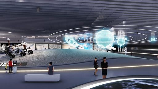 Vorschau Bild von Rendering Innenansicht Science & Technology Museum
in Xingtai