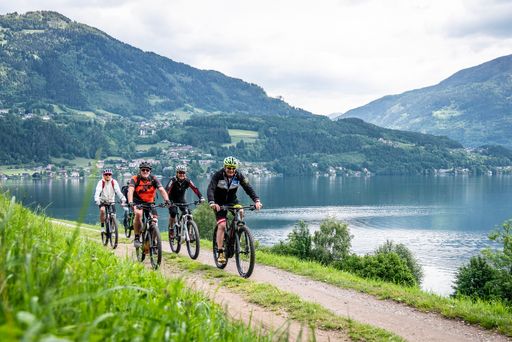 Vorschau Bild von Bei der Veranstaltung E-Motions war die Tour rund
um den Millstätter See mit Skilegende Franz Klammer sehr beliebt
MTG©Gert Perauer