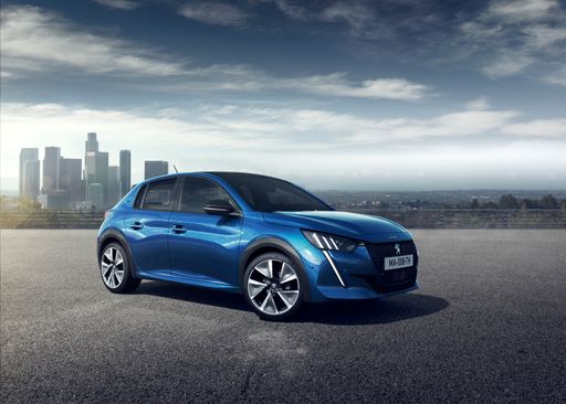 PEUGEOT 208 als 100% Elektromodell mit 340 KM
Reichweite nach WLTP, Lackierung Vertigo-Blau