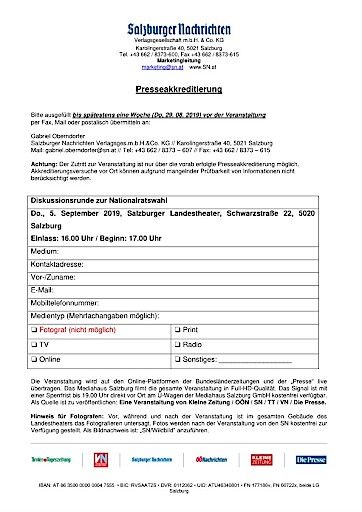 Vorschau Bild von Akkreditierungsformular Live Diskussion