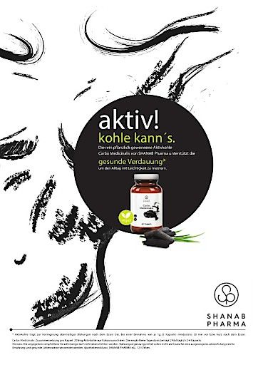 Vorschau Bild von Aktivkohle kann´s - die neuen Aktivkohlekapseln Carbo Medicinalis von Shanab Pharma (Anzeige)