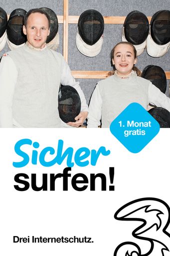 Internetschutz bei Drei, im 1.Monat gratis.
