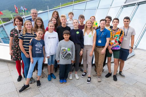 Die Teilnehmer*innen des Junior Alpbach Workshops
2019