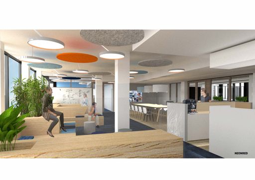 Vorschau Bild von Die Vorbereitungen, wie die Möblierung sowie der Innenausbau der
Your Daikin World im Bürogebäude silo plus, haben eben begonnen.