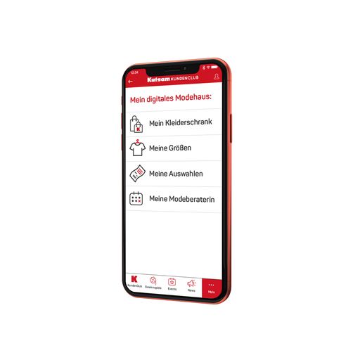 Vorschau Bild von Mockup der Kutsam KundenClub App