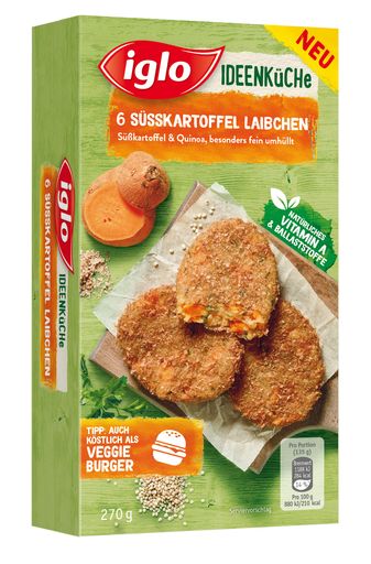 Öffentlicher vorsorglicher Rückruf innerhalb
Österreichs des Produkts iglo Süßkartoffel Laibchen 270g