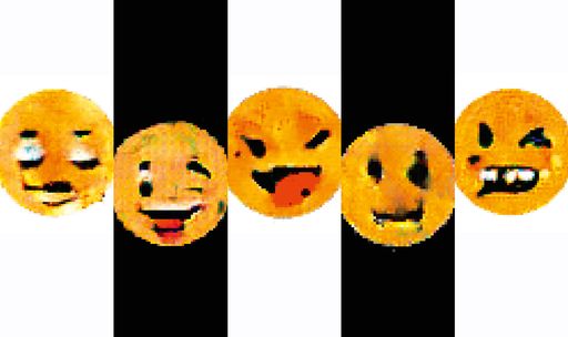 Process Studio, AImojis, 2019 Mithilfe von
künstlicher Intelligenz erzeugte Emojis