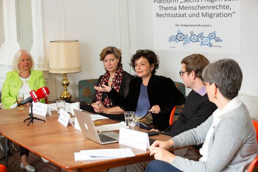 Vorschau Bild von Pressegespräch Plattform "Sechs Fragen"