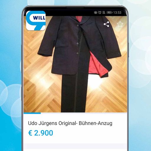 Vorschau Bild von Signierter Bühnenanzug von Udo Jürgens auf
willhaben angeboten