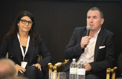 Industry panelists Martina Flitsch, Partner
Weisenheimer Legal and Bernhard Fragner, CEO GlobeAir