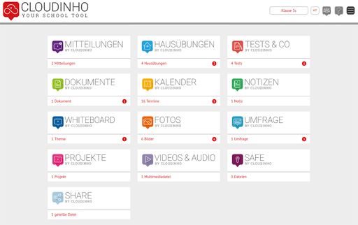  Auf Smartphone, Tablet, Laptop oder Desktop: die
intuitiv zu bedienende CLOUDINHO-Oberfläche