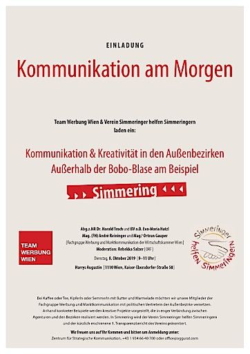 Vorschau Bild von Einladung zur Veranstaltung KOMMUNIKATION AM MORGEN