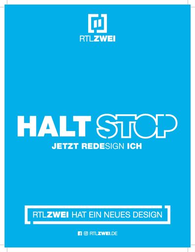 Vorschau Bild von RTLZWEI Re-Design Anzeige Weiterer Text über ots und
www.presseportal.de/nr/6605 / Die Verwendung dieses Bildes ist für
redaktionelle Zwecke honorarfrei. Veröffentlichung bitte unter
Quellenangabe: "obs/RTL II"